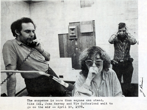 Viv Sutherland, Joan Hervey, and Mike Edl (April 10, 1978)