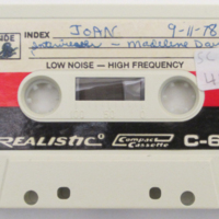 Joan, September 11, 1978 (Tape 1)