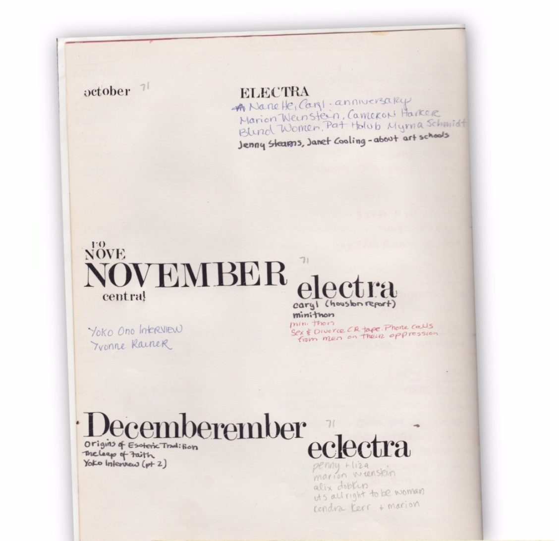 Liza Cowan’s 1971 journal 